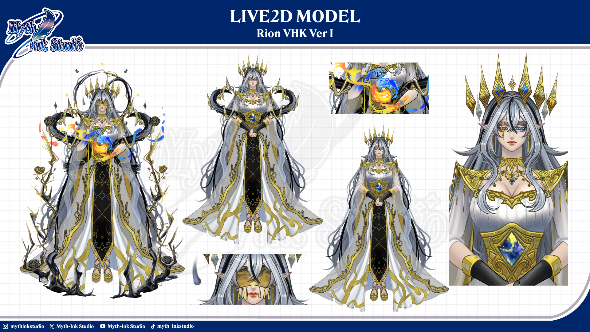 Rion VHK Live2D model - Professional VTuber character design