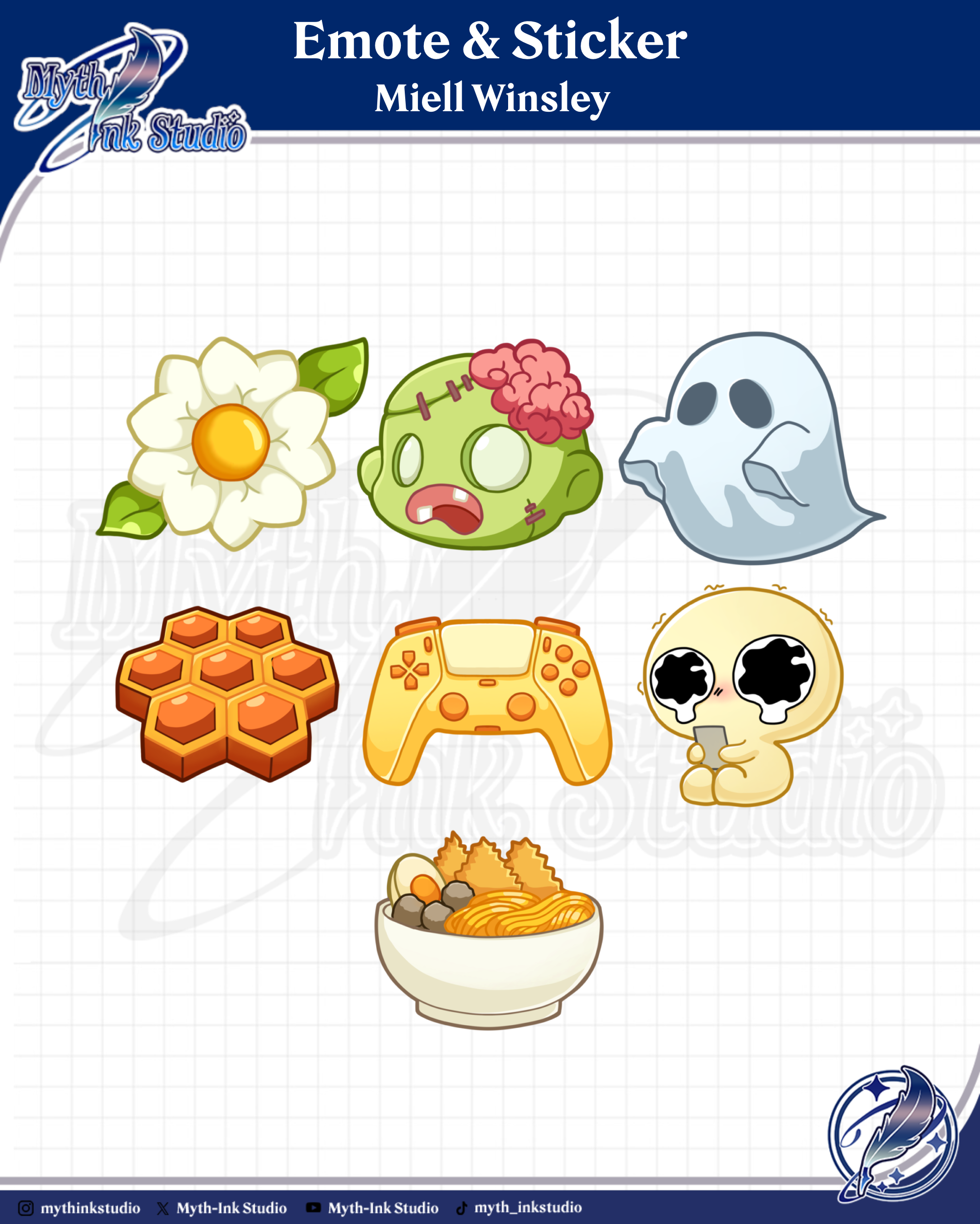 Social media banner template - VTuber branding assets